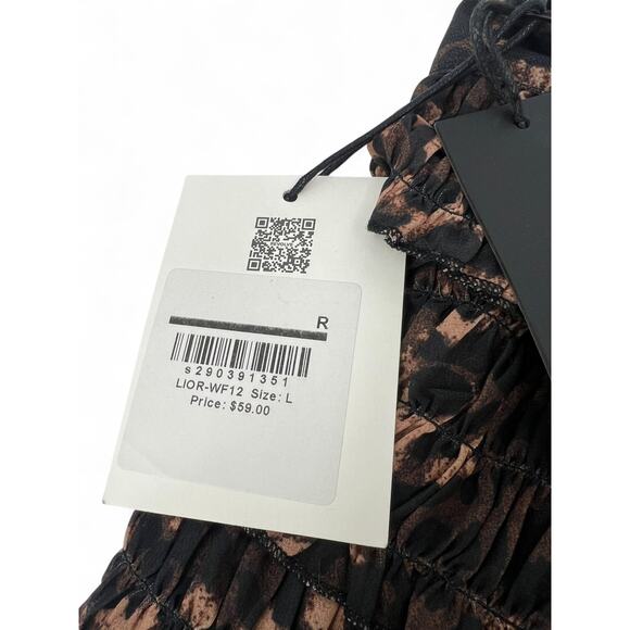 New Revolve Lioness L Match Point Mini Skort Skirt Shorts Print Leopard Ruffle - Picture 3 of 5